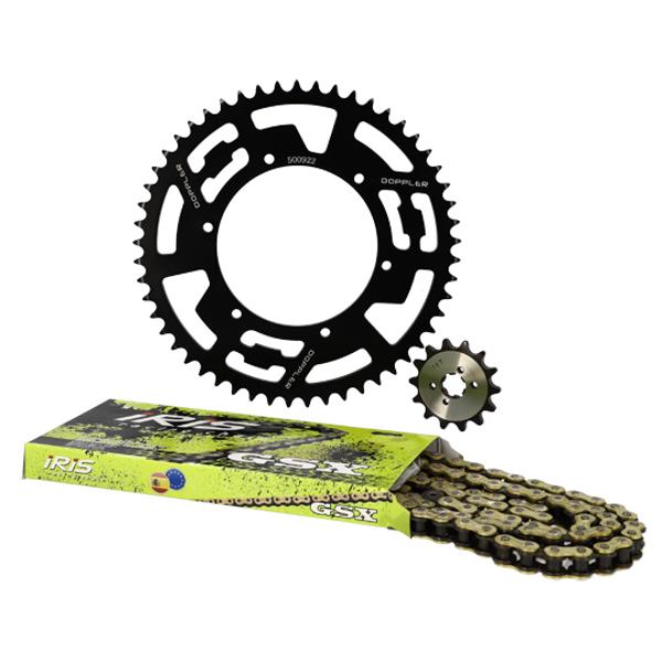 CHAIN KIT DOPPLER ALU ADAPT DERBI SENDA DRD EVO GPR NUDE RACING RS4