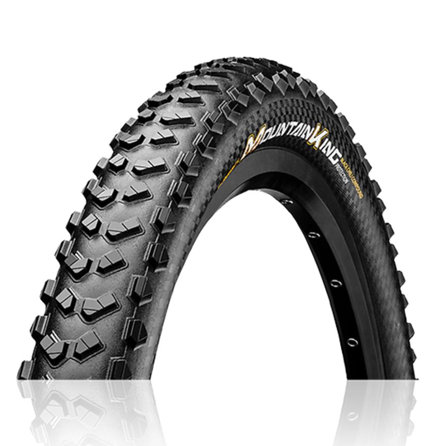 Pneu VTT Continental Mountain King 27.5 X 2.6 - Tubeless, Noir, Neuf (pour Montagne)