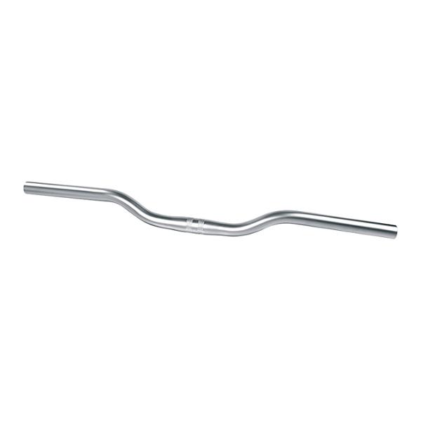 HANDLEBAR RAISED -MTB- STEEL CHROMED Ø25.4 ERGOTEC LENGTH: 620mm HEIGHT: 30mm - 243g