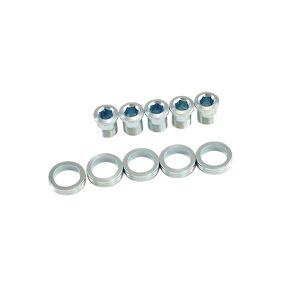 INTRAVIS FIJ. CARRETERA/MTB 3ER PLATO ACERO-INOX STRONG TORNILLO Y CASQUILLO (X5)