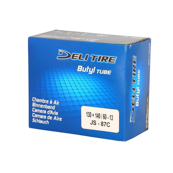 INNER TUBE -SCOOTER- 13 130+140/60 X 13 DELI TIRE U513 (90° ANGLED VALVE)