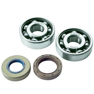 CRANKSHAFT BEARING + OIL SEALS MOTO 50cc FOR AM6 - 6303 C4 POLYAMIDE CAGE