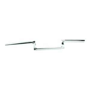 GUIDON CYCLO Z.BARRE TORSADE H5 CHROME