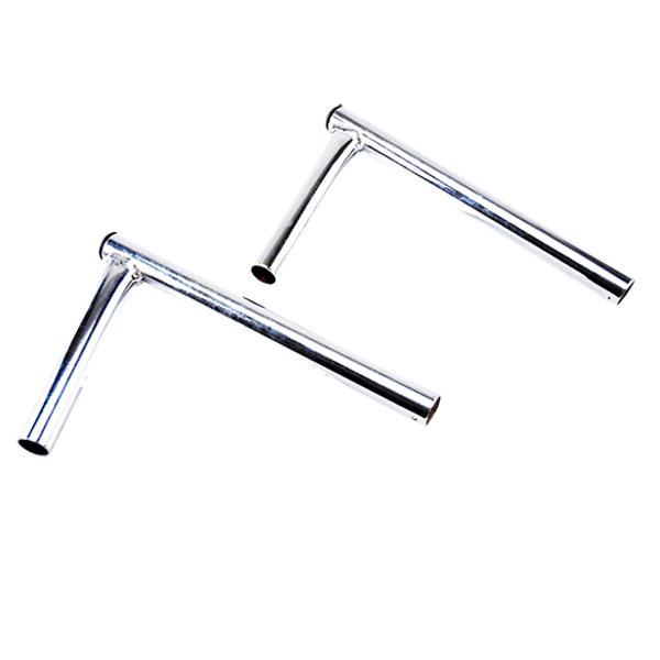 HANDLEBAR -MOPED- FOR PEUGEOT 103 MVL/VOGUE/CHRONO CHROME  LONG 20cm ANGLE 90 (PAIR)