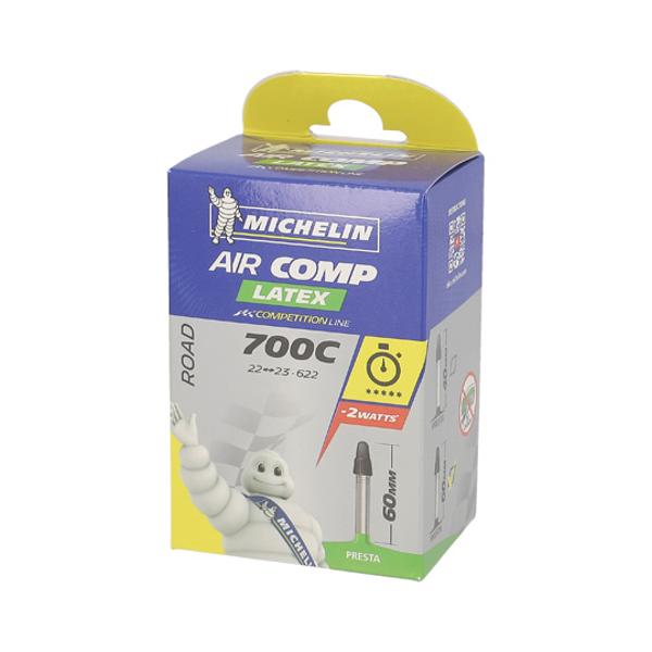 CHAMBRE A AIR VELO 700C (22 / 23-622) VP 60 MM MICHELIN AIRCOMP LATEX A1