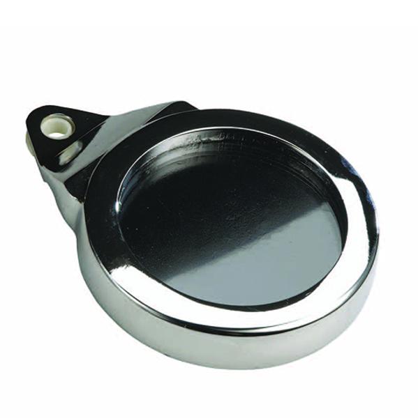 SUPPORT / PORTE VIGNETTE ASSURANCE / CRIT'AIR TUN'R ALU CHROME (ROND)