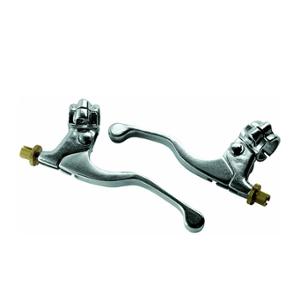 LEVER -BRAKE- MOPED TUN'R ALU CHROME SHORT (PAIR)