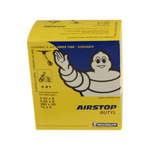 "CÁMARA DE AIRE SCOOTER 8"""" 3.50-4.00 X 8 MICHELIN AIRSTOP 8B1 (VÁLVULA CODO 150°)"