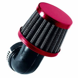 AIR FILTER TUN'R Ø28-35 CONICAL KN PM ANGLE 90° RED