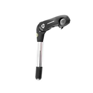 HANDLEBAR STEM ADJUSTABLE DIVER Ø22.2/25.4 L80 ALU BLACK CAN BE OPEN 0 TO 50° (HANDLEBAR 25.4)