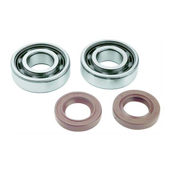 CRANKSHAFT BEARING + OIL SEALS MOTO 50cc FOR DERBI EURO2/EURO3/EURO4 - 6204 C4 SKF CAGE POLYA