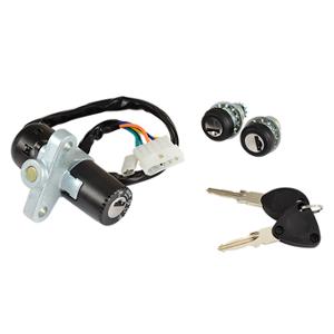 IGNITION SWITCH & KEYS MOTO 50cc TEKNIX FOR DERBI SENDA/APRILIA RX (+SADDLE LOCK)