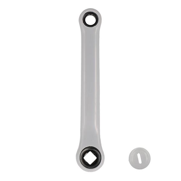 CRANK LEFT MTB L170 PLASTIFIED STEEL GREY