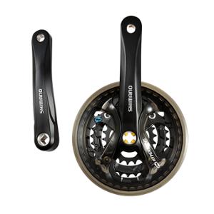 CHAINSET -MTB- TRIPLE 42-32-22 TEETH L: 170 ALU SHIMANO ACERA M361 7/8 GEARS - WITH CHAIN GUARD (AXEL 123mm