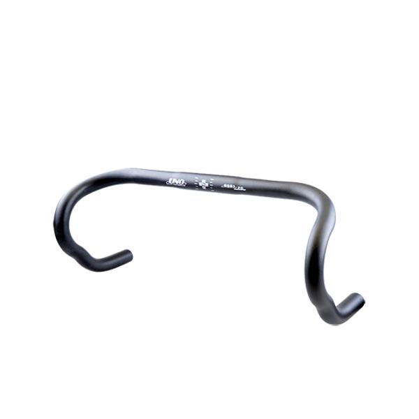 CINTRE ROUTE ALU D.26  42 AXE / AXE (44 EXTERIEUR) NOIR ANATOMIQUE (PROF.110MM / HT.155MM)