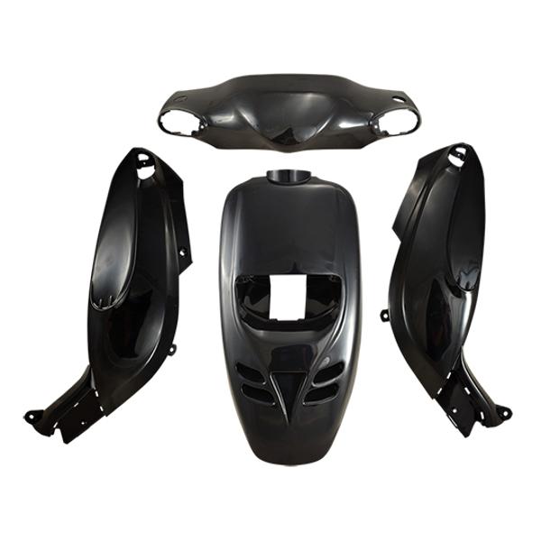 BODY KIT -SCOOTER- FACO FOR TYPHOON/STORM ->11/SPEEDO COVER ->06 MATTE BLACK  - 4 PARTS