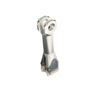 POTENCE SCOOTER DOPPLER ADAPT. NITRO / AEROX / MACH G / JOG R / OVETTO / NEOS ARGENT (D.22MM)