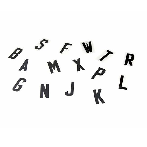 LETTRE SCOOTER PROPLAQUES 42MM V NOIR (50)