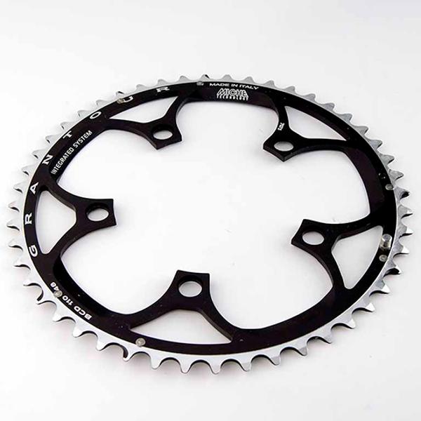 CHAINRING ROAD Ø 110 EXTER 48TEETH BLACK (COMP.SHIMANO + CAMPA ULTRA TORQUE) MICHE 10/9V.