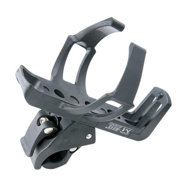 BOTTLE HOLDER PLASTIC BLACK WITH JAW HANDLEBAR OR SADDLE STEM ATTCHMENT 135GR