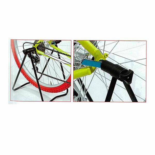 PRESENTOIR / SUPPORT VELO SNAPPY ALU NOIR FIXATION SUR BLOCAGE ROUE AR 12-29''