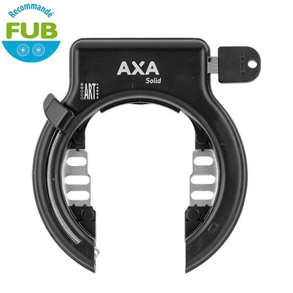 ANTIVOL VELO FER A CHEVAL AXA SOLID NOIR (OUVERTURE 50MM) (RECOMMANDE FUB)