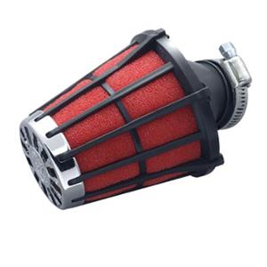 AIR FILTER MALOSSI E5 Ø28 SPECIFIC FOR PEUGEOT SPEEDFIGHT/TREKKER BLACK WITH RED FOAM