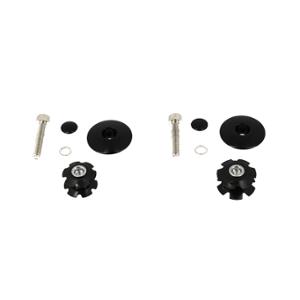 HANDLEBAR STEM CAP AHEAD-SET 1''+1'' 1/8 BLACK (DELIVERED WITH 2 STARS + SCREW BTR)