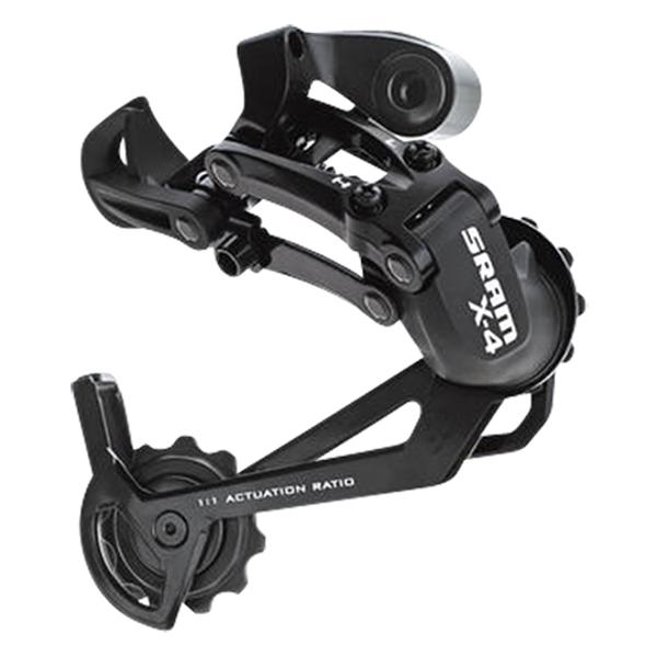 DERAILLEUR VTT AR SRAM X4  7 / 8V. NOIR CHAPE LONGUE