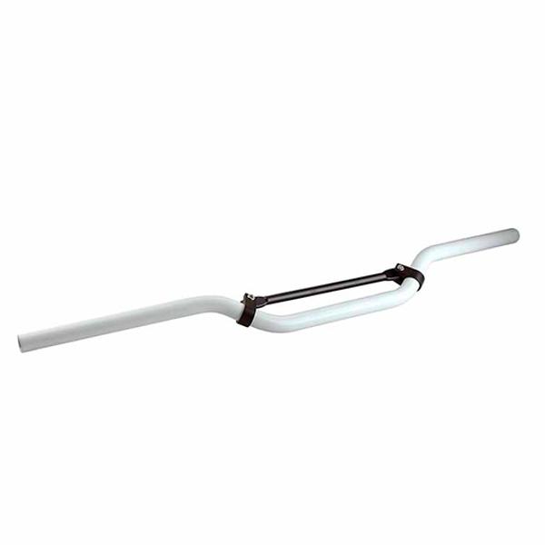 GUIDON MECABOITE / MOTO TUN'R CROSS ALU BLANC (L810 H 55)