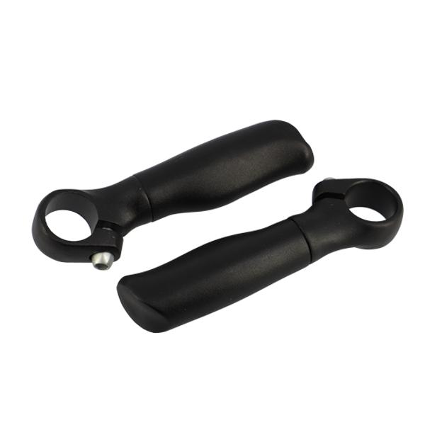 EMBOUT DE CINTRE VTT OPTIMIZ ALU FORGE NOIR MAT ERGO.L125MM 171GR AV BOUCHONS CINTRE (PR)