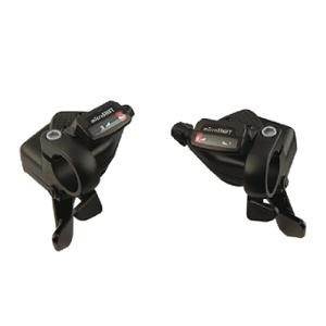 HANDLE MTB RAPID. PUSH-PULL  9X3V. COMPATIBLE SHIMANO ALU BLACK (PAIR)