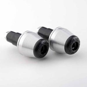 EMBOUT GUIDON DOPPLER NOIR / GRIS ALU (d. int14 ET 17MM) (X2)