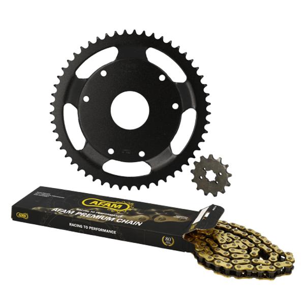 CHAIN KIT AFAM FOR DERBI SENDA 99->03 420 13X53 (DEMULT.ORIG) D53/FIX3X2