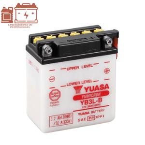 BATTERIE YB3L-B YUASA 12V3AH YUMICRON LG99 L57 H111 (SANS ACIDE)