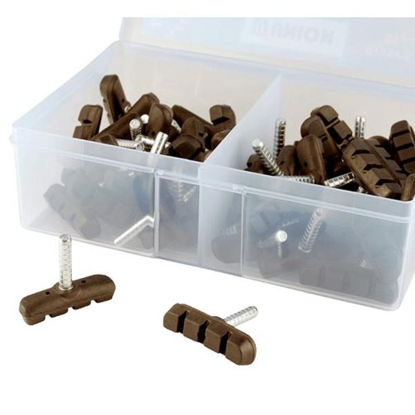 BRAKE SHOES MTB WITH ROD OPTIMIZ SYMETRICAL 55mm (BOX OF 25 PAIRS)