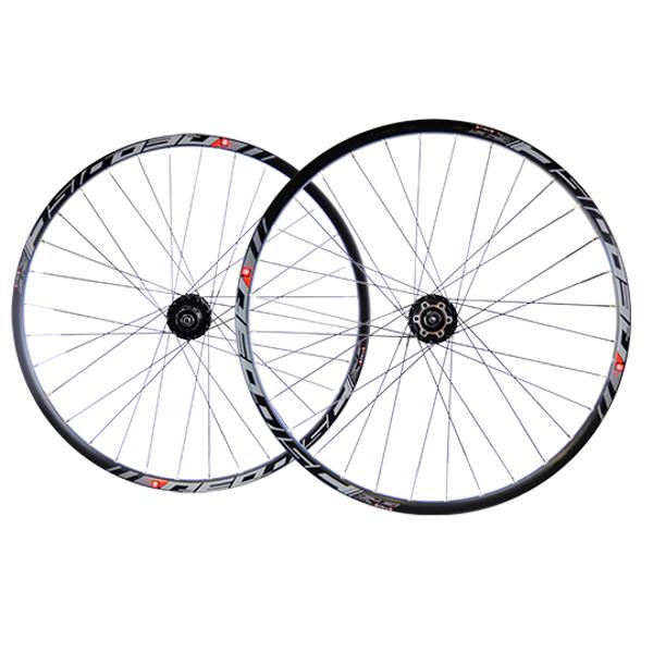 ROUE VTT 26" (PR) BLOCAGE JANTE MACH1 NEO NOIR MOY. SHIMANO M475 DISQUE 6T 9 / 10 / 11V