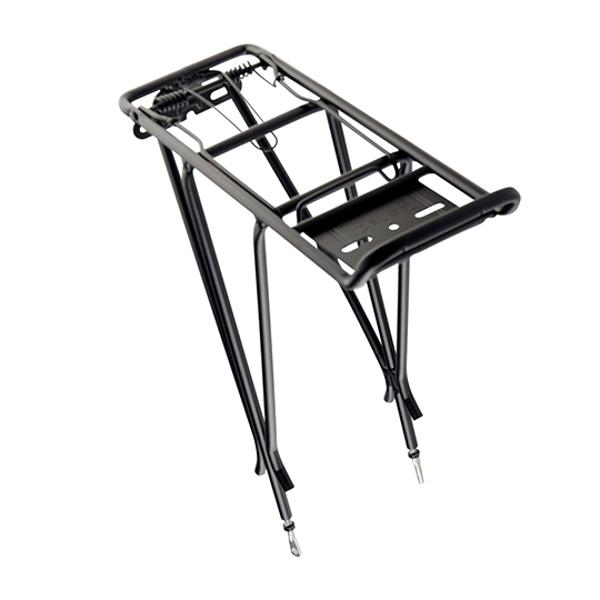 LUGGAGE RACK -REAR- 24 A 28 BLACK ALUMINIUM 25kg      (SPRING CLIP)