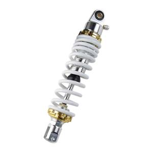AMORTISSEUR SCOOTER TUN'R RESSORT ADAPT. TOUS SCOOT REGLABLE OR / BLANC ENTRAXE 300MM