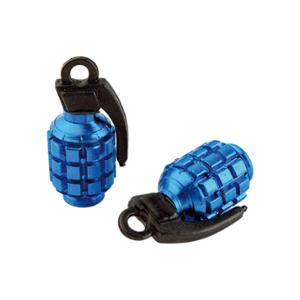 CAPUCHON / BOUCHON VALVE TUN'R GRENADE BLEU (X2)