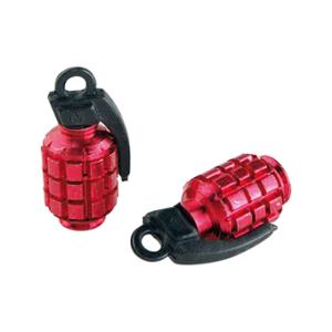 CAPUCHON / BOUCHON VALVE TUN'R GRENADE ROUGE (X2)