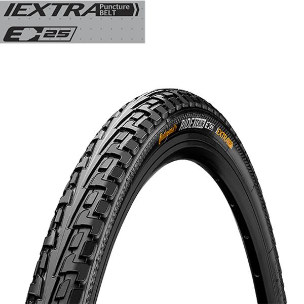 PNEU VTC / URBAIN 700X35C - 28X1.40 TR CONTINENTAL RIDE TOUR TT NOIR (37-622) VAE / EBIKE 25 K