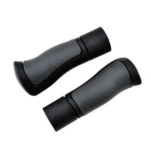 GRIPS -BICYCLE- HERRMANS GRIP ERGO BLACK/GREY OPEN END 120mm