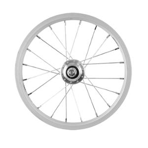 ROUE VELO ENFANT 14" AR ECROU AXE PLEIN JANTE ARGENT MACH1 KID. MONOVITESSE
