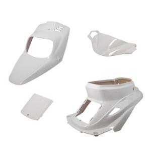 BODY KIT -SCOOTER- TUN'R FOR  ORIGINAL TYPE BOOSTER SPIRIT/BW'S->2003 PAINTED WHITE  - 4 PARTS