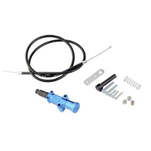 COMMANDE STARTER POLINI MANUEL AVEC CABLE (COMPLETE) BLEU