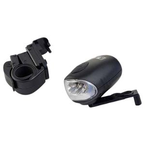BICYCLE LIGHT -FRONT- M-WAVE 3 LEDS 3 FUNCTIONS - MANUAL DYNAMO