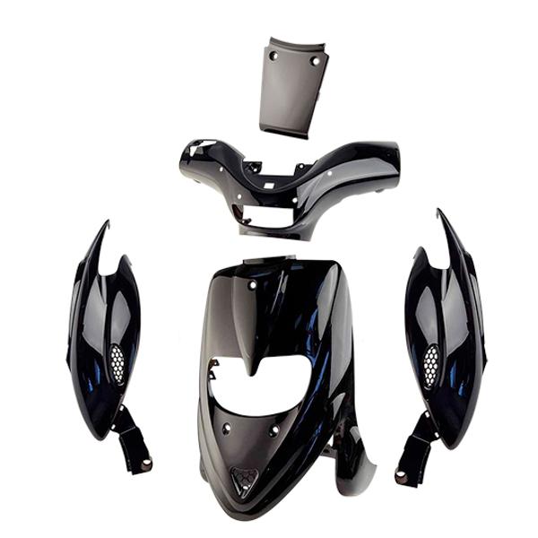 BODY KIT -SCOOTER- TUN'R FOR GILERA STALKER BLACK - 5 PARTS