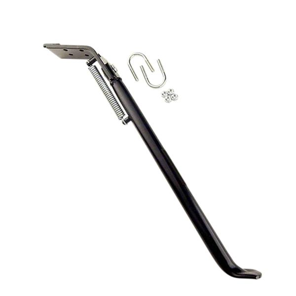 BEQUILLE MECABOITE LATERALE ADAPT. DERBI SENDA R ->99 LONGUEUR 350MM (AXE / EXTREMITE)