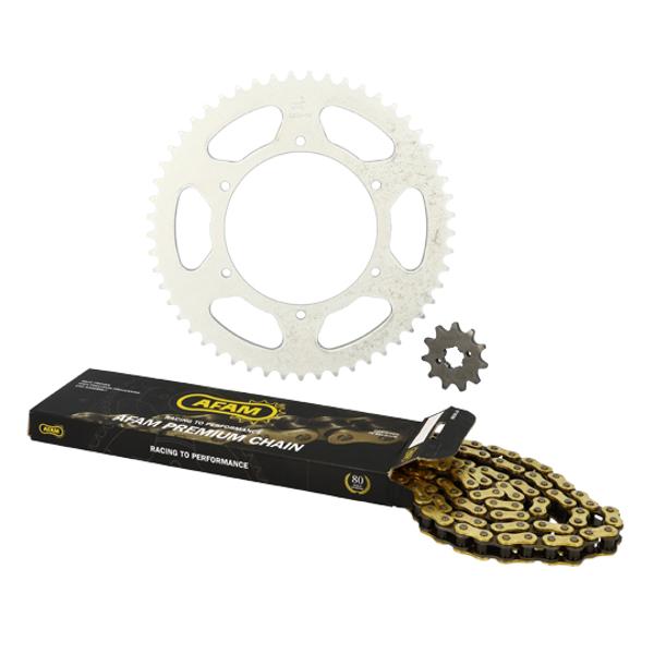 CHAIN KIT AFAM FOR DERBI SENDA SM DRD/RACING/EVO/GPR NUDE/RACING/RS4 420 11X53 D108 6T